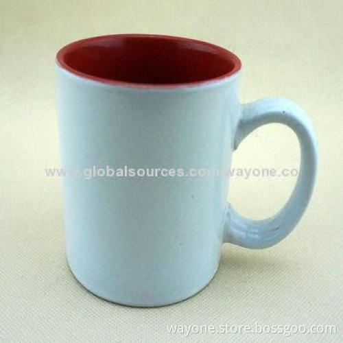 Ceramic Mugs, Color Glazed, Logo Print, Ideal for Promotional, Passed FDA and PROP65